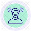 Self Anger Line Icon Icon