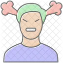 Self Anger Lineal Color Icon Icon