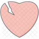 Self Broken Heart Lineal Color Icon Icon