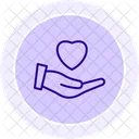 Self Compassion Line Icon Icon