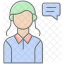 Self Dialogue Lineal Color Icon Icon