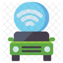 Self Driving Vehicle Smart Car Electric Vehicle Icon