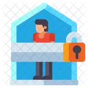 Self Isolation Isolation Home Quarantine Icon
