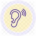 Self Listen Line Icon Icon