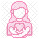 Self Love Duotone Line Icon Icon