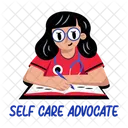 Selfcare Advocate Nurse Student Icon