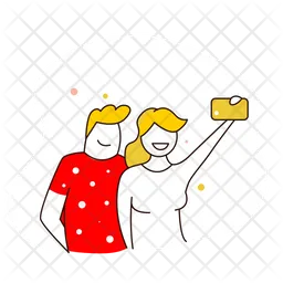 Selfie Zeit  Symbol