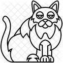 Selkirk-Katze  Symbol