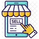 Sell Mcommerce Mobile Shop Icon
