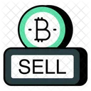Sell Bitcoin Cryptocurrency Crypto Icon
