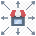 Seller Center Branch Expansion Distribution Icon