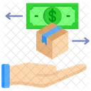 Selling Cash Flow Cost Icon