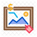 Painting Auctioned Buying Icon