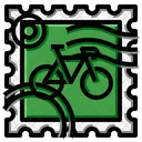 Sello de bicicleta  Icono