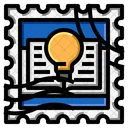 Sello de idea de libro  Icono