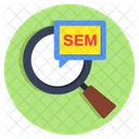 Sem Search Engine Marketing Marketing Analysis Icon