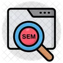 Sem Search Engine Marketing Seo Analysis Icon