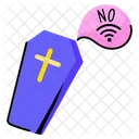 Caixao Caixao Sem Internet Ícone
