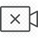 Desligar A Camera De Video Camera De Video Nao Permitida Uso De Camera De Video Proibido Ícone