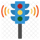 Semaforo Iot Wifi Control De Carretera Inteligente Cosas De Internet Icono