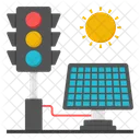 Semaforos Solares Lamparas De Trafico Semaforo Icono