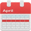Semana de selección de calendario  Icono