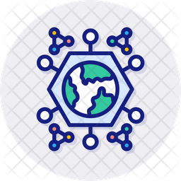 Semantic Icon - Download in Colored Outline Style