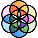 Semente Da Vida Flor Petalas Ícone