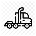 Semi Truck Vehicle Industrial Icon