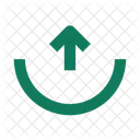 Semicircle Upload Download Arrow Icon