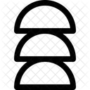 Semicircles Pattern Geometric Shapes Icon