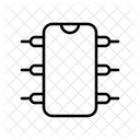 Semicondutor Chip Eletronica Ícone