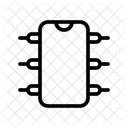Semicondutor Chip Eletronica Ícone