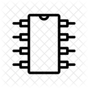 Semicondutor Chip Eletronica Ícone