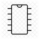 Semicondutor Chip Eletronica Ícone