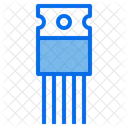 Semicondutor Transistor Chip Ícone