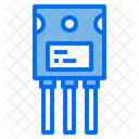 Semicondutor Transistor Chip Ícone