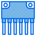 Semicondutor Transistor Chip Ícone