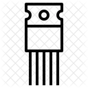 Semicondutor Transistor Chip Ícone