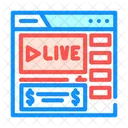 Webinaire Monetisation Argent Icône