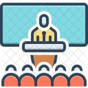 Seminar Presentation Desk Icon