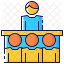 Geschaft Seminar Publikum Symbol