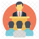 Seminar Presentation Teacher Icon