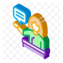 Seminar Woman Teacher Icon