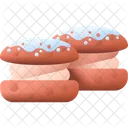 Pan Helado Pastel Icono