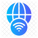 Senal Wifi Globo Terrestre Icon