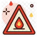 Señal de alerta de incendio  Icono