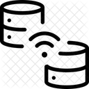 Senal De Base De Datos Base De Datos En Linea Wifi Icono