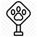 Signo De Cruce De Animales Icono