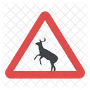 Signo de cruce de animales  Icono